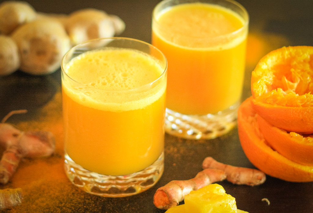 Sunshine Juice : Orange, Pineapple, Turmeric, Ginger