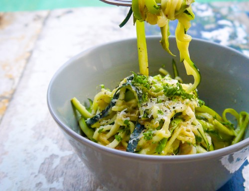 Zucchini + Asparagus Carbonara