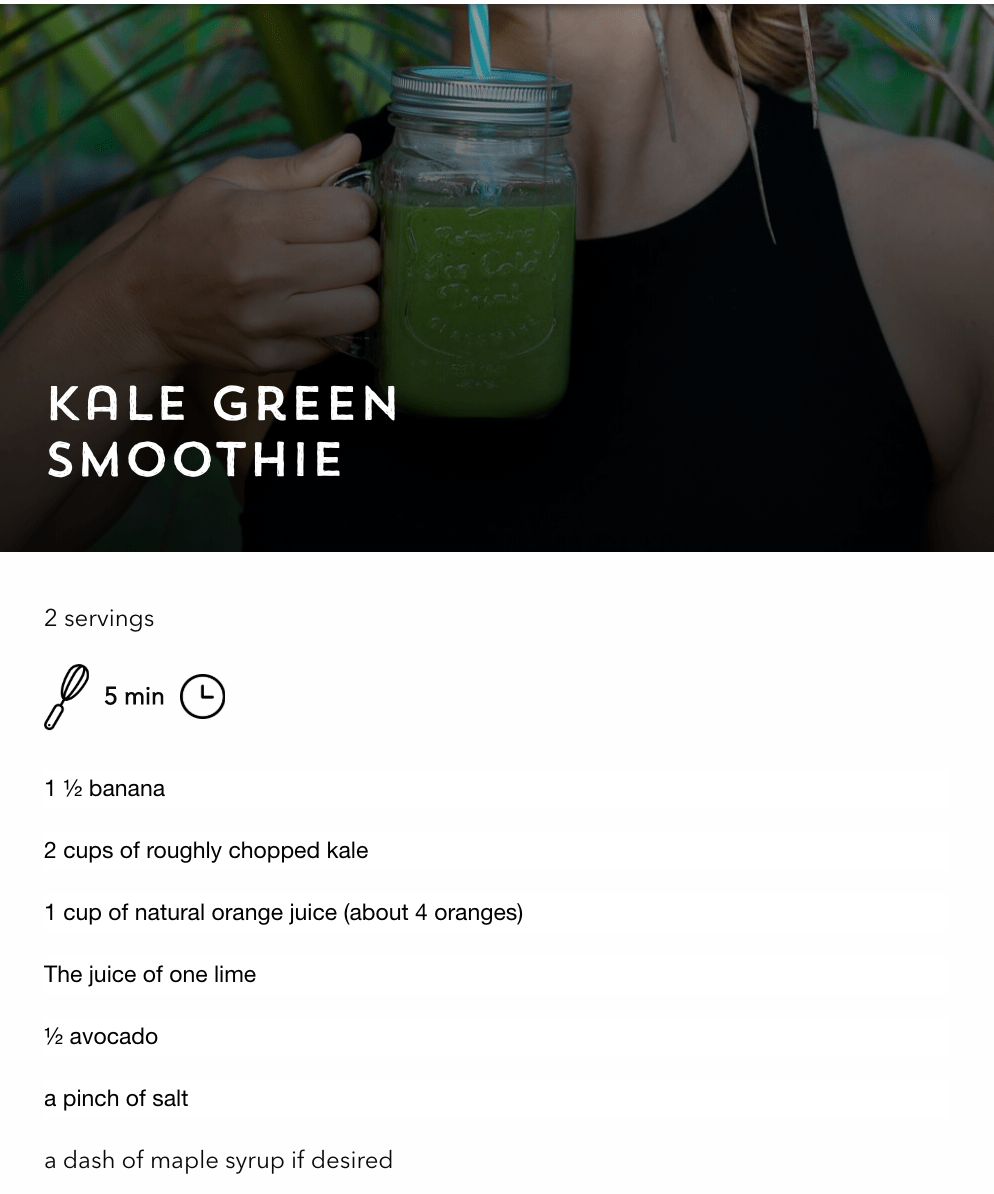 kale green smoothie