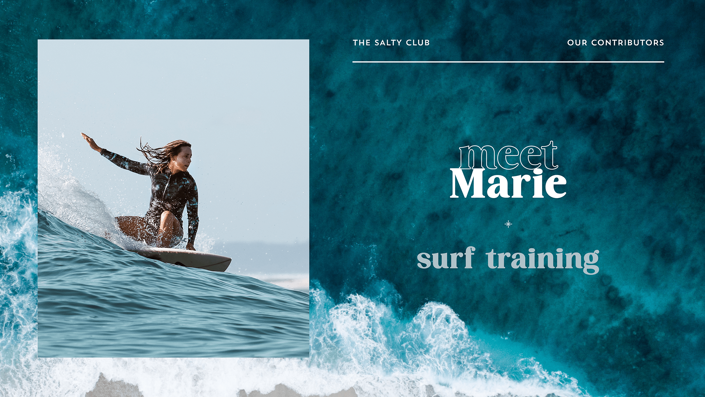 meet marie surf training