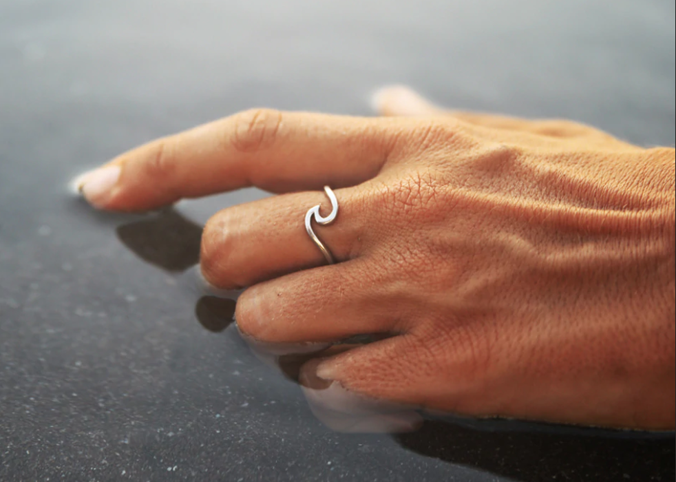 Salty Souls Silver Wave Ring